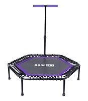 Батут BaseFit TR-401 101 см с держателем, фиолетовый