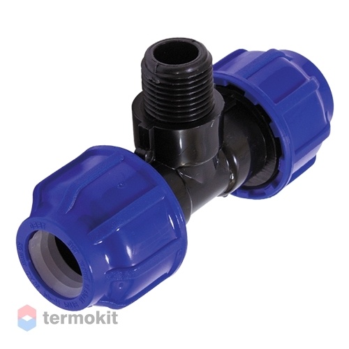 TEBO Тройник переходной разъемный НР ПНД 90x2 1/2"x90