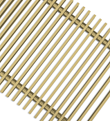 Декоративные решетки Techno ширина 380 мм Алюминиевые Золотые