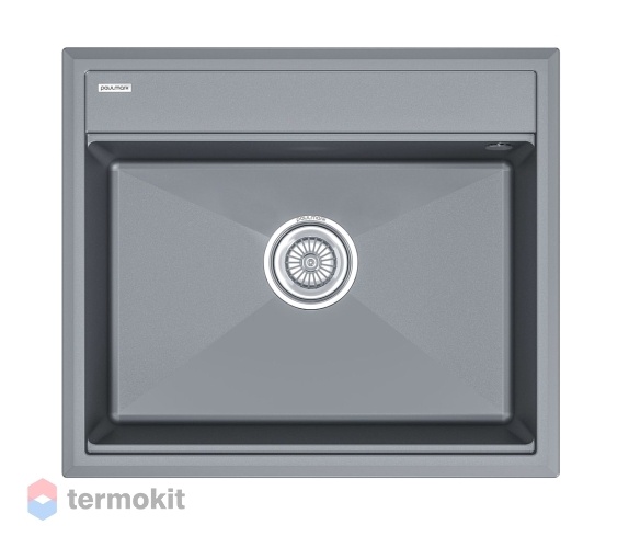 Мойка для кухни Paulmark STEPIA серый металлик PM115951-GRM