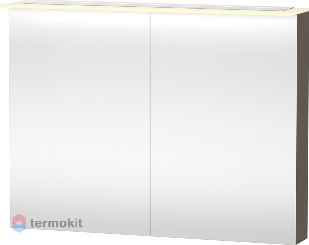 Зеркальный шкаф Duravit X-Large 100 с подсветкой Серая фланель XL759509090