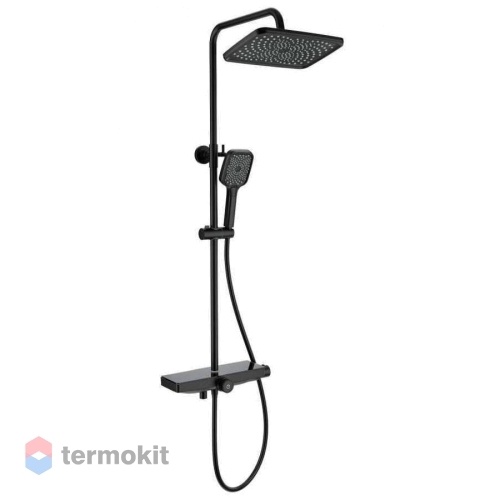 Душевая система с термостатом WONZON & WOGHAND Черный WW-B3098-A-MB