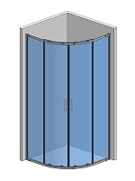 Душевой уголок AQUAme 1950x900x900 хром AQM3801F-9