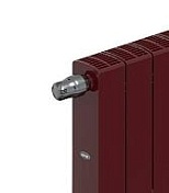 БиМеталлические радиаторы Rifar SUPReMO Ventil 500 с нижним подключением Бордо