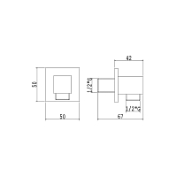 Подключение для душевого шланга AquaElite PA002A01Q УЦЕНЕННОЕ