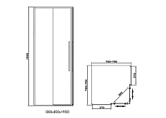 Душевой уголок RGW Stilvoll SV-31 80x80x195 32323188-11 Хром