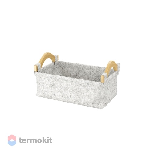 Корзина для белья WasserKRAFT Aula серая WB-110-S