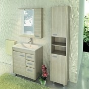 Тумба с раковиной Comforty Марио-75 напольная сосна лоредо 00004136349