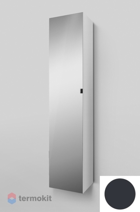 Шкаф-колонна с зеркальным фасадом AM.PM Spirit 2.0 подвесной M70ACHML0356GM левый графит