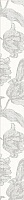 Керамическая плитка Azori Mallorca Grey Floris бордюр 7,5x63