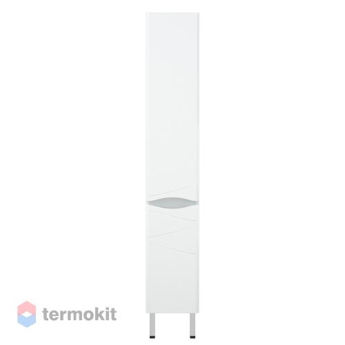 Шкаф-колонна Corozo Омаха 30 напольный белый/металлик SD-00000968