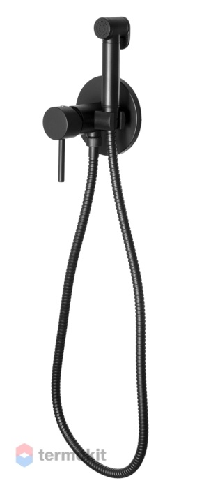 Встраиваемый смеситель Remer X Style с гигиеническим душем черный матовый X65WNO