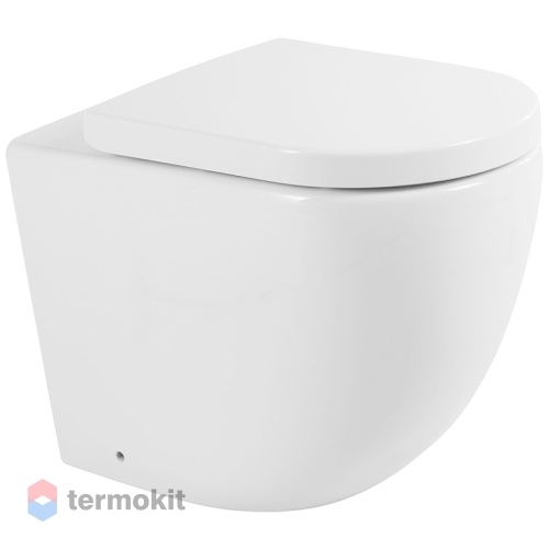 Унитаз приставной BelBagno Sfera-R с сиденьем микролифт BB2141CBR+BB051SC