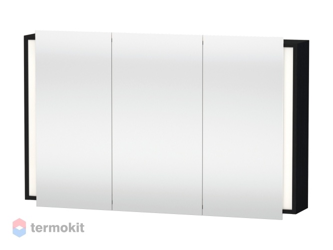 Зеркальный шкаф Duravit Ketho 120 с подсветкой Eiche (Schwarz) KT753301616