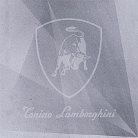 Керамогранит Tonino Lamborghini Le Mans Logo Laser Acciaio декор 75x75