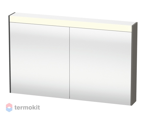 Зеркальный шкаф Duravit Brioso 102 с подсветкой Графит BR710304949