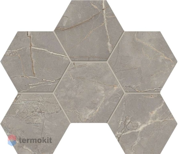 Керамогранит Эстима Bernini BR03 Hexagon мозаика 25x28,5 Неполир.