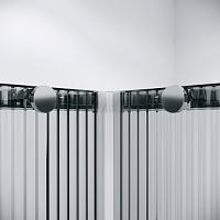 Душевой уголок Niagara Nova 1950x1000x1000 (рифленое стекло) хром NG-4624-34