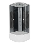 Душевая кабина Niagara Eco 80x80 (стекло с рисунком) серебро NG-7507-14