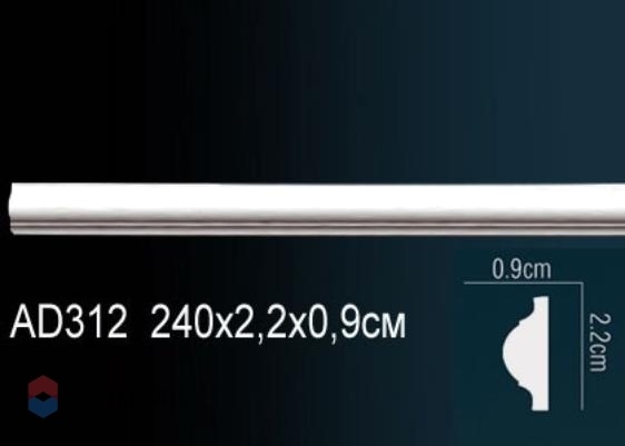 Молдинг Perfect гладкий AD312F гибкий