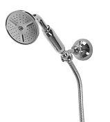 Ручной душ Cezares со шлангом 150см и держателем Czr хром, ручка металл CZR-KD-01-M