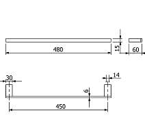 Полотенцедержатель Kludi Vela C черный матовый 3198039 УЦЕНЕННЫЙ