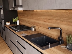 Мойка для кухни EMAR Quartz морион EMQ-1780.Q Морион