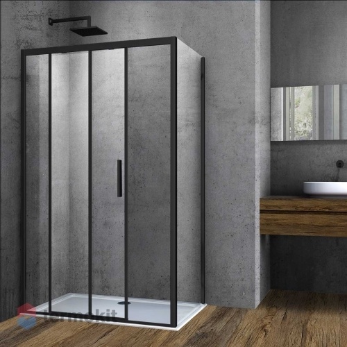 Душевой уголок Vincea Soft 1950х1000х900 черный VSR-3SO9011CLB