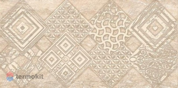 Керамическая плитка Azori Ascoli Beige geometria декор 31,5х63