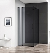 Душевой уголок Cezares SLIDER 1950x900x800 (тонированное стекло) черный матовый SLIDER-AH-1-80-90/100-GRIGIO-NERO