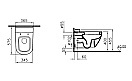 Чаша унитаза подвесного Vitra D-Light с бачком для чистящей жидкости VitrA fresh 5910B003-1086