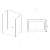 Душевая перегородка RGW 700х1950 хром 32220570-14