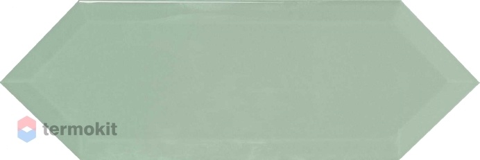Керамическая плитка Monopole Cupidon Light Green Brillo Bisel настенная 10x30