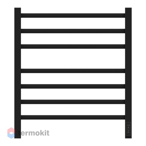 Электрический полотенцесушитель Point Серии Вега П7 500x600, диммер справа, черный PN71856B