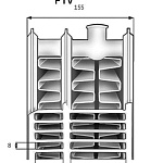Стальные панельные радиаторы с боковым подключением Kermi FKО 33 высота 500