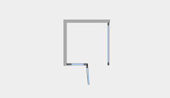 Душевой уголок Ambassador Diamond 2000x1000x1000 хром левый 12011106L