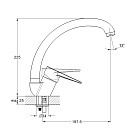 Смеситель для кухни Solone SUP4-A045