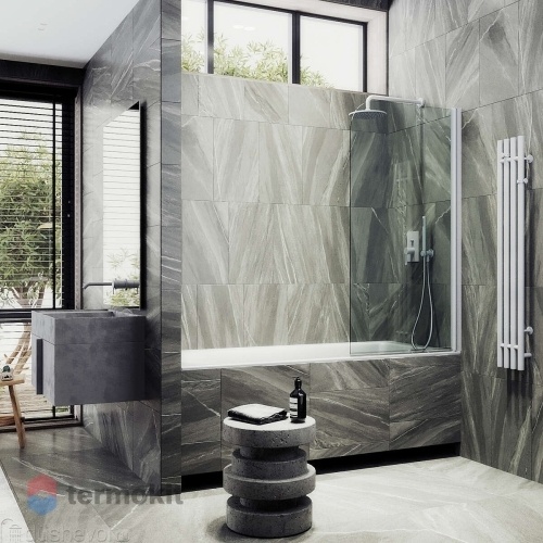 Душевая шторка Maybah Glass 800х1400 белый MGV-600-1