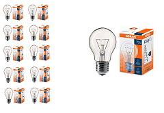 Лампа накаливания Osram CLAS A прозрачная 75W E27, 10  шт.