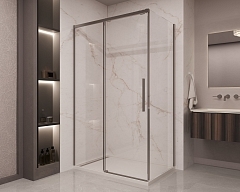 Душевой уголок Vincea Stella 2000x1600x900 вороненая сталь VSR-1ST9016CLGM