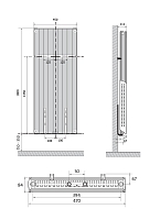 Радиатор Purmo Faro V-21 1800х450 стальной панельный вертикальный Уцененный