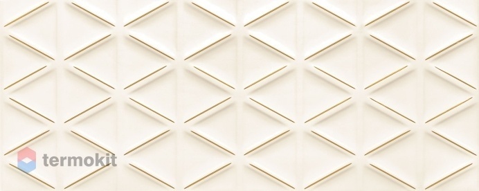 Керамическая плитка Tubadzin Senza D-geo white str декор 29,8x74,8