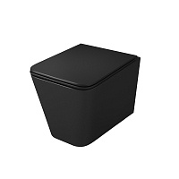 Унитаз подвесной OWL 1975 Vatter Ruta-H Matt Black с сиденьем микролифт OWLT190404