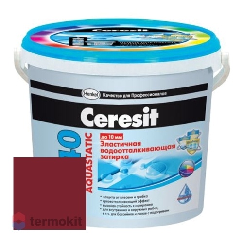 Затирка Ceresit СЕ 40/2 Aquastatic водоотталкивающая Бордо 35 (2 кг)