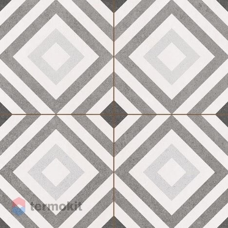 Керамическая плитка Niceker Chic William Silver напольная 45x45