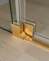 Душевой уголок Cezares Slider 1950x900x800 брашированное золото SLIDER-AH-2-80/90-90/100-C-BORO