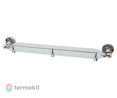 Полка стеклянная с бортиком WasserKRAFT Diemel K-2244