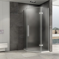 Душевой уголок ABBER Ewiges Wasser 1950x900x900 (матовое стекло) хром AG05090M