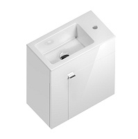 Тумба под раковину Kerama Marazzi LATO 50 подвесная белый глянец LA.50\WHT