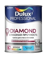 Dulux Diamond, Краска для стен и потолков водно-дисперсионная, матовая, база BW 1л